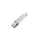 Accessories for 1 phase busbars - Azzardo TRACK 1-LINE STRAIGHT CONNECTOR POWER WH Power Connection for 1 Phase Bus White Mat AZ5568 - product 1