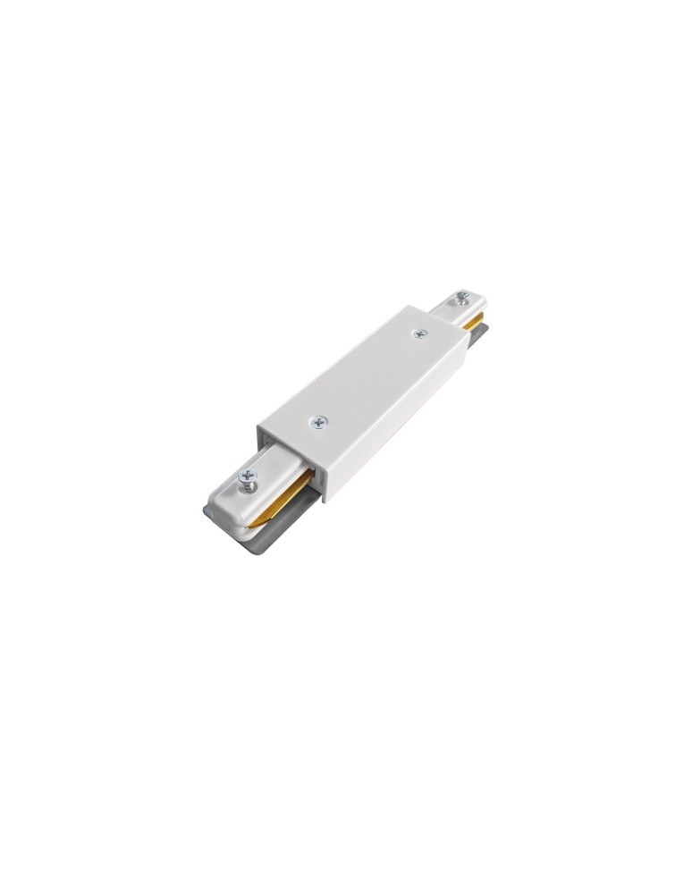 Accessories for 1 phase busbars - Azzardo TRACK 1-LINE STRAIGHT CONNECTOR POWER WH Power Connection for 1 Phase Bus White Mat AZ5568 - product kolory-swiatla.pl 1