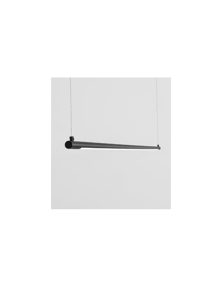 Pendant lamps over desk - Luces Exclusivas BUGA Pendant LED 20W 1400lm 3000K black LE41354 - product kolory-swiatla.pl 2