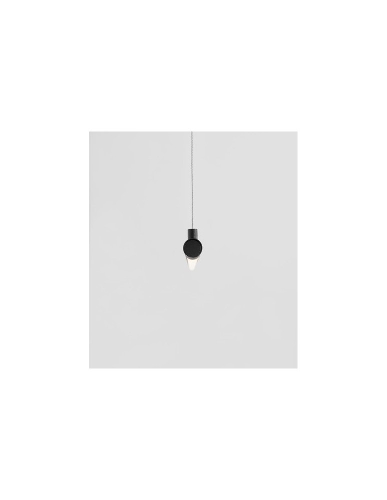 Pendant lamps over desk - Luces Exclusivas BUGA Pendant LED 20W 1400lm 3000K black LE41354 - product kolory-swiatla.pl 4