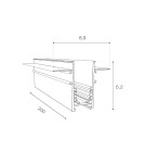 Magnetic rails - Azzardo TRACK MAGNETIC 52 GIPS1 2m Black AZ4865 Magnetic Busbar. - product 2