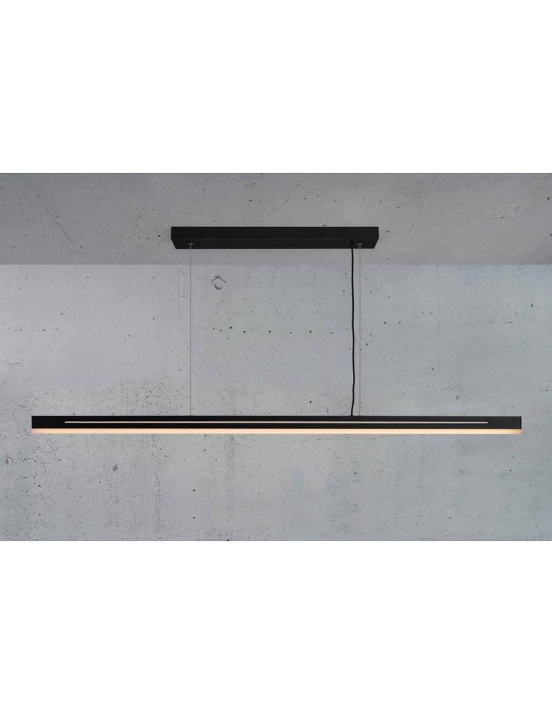 Pendant lamps over the island - NORDLUX SKYLAR LED Pendant Lamp Aluminum Black 2113003003 - product kolory-swiatla.pl 4