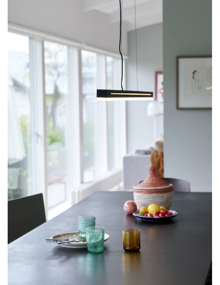 Pendant lamps over the island - NORDLUX SKYLAR LED Pendant Lamp Aluminum Black 2113003003 - product kolory-swiatla.pl 5