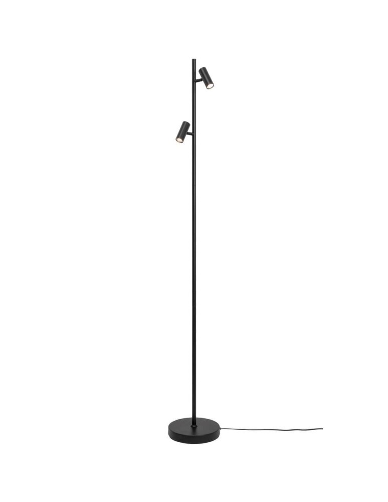 Floor lamps for reading - NORDLUX OMARI LED Metal Floor Lamp Black 2112254003 - product kolory-swiatla.pl 1
