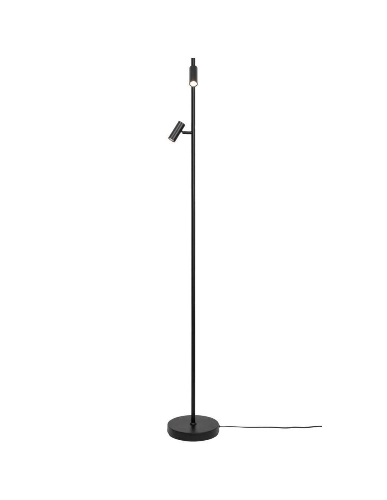 Floor lamps for reading - NORDLUX OMARI LED Metal Floor Lamp Black 2112254003 - product kolory-swiatla.pl 2