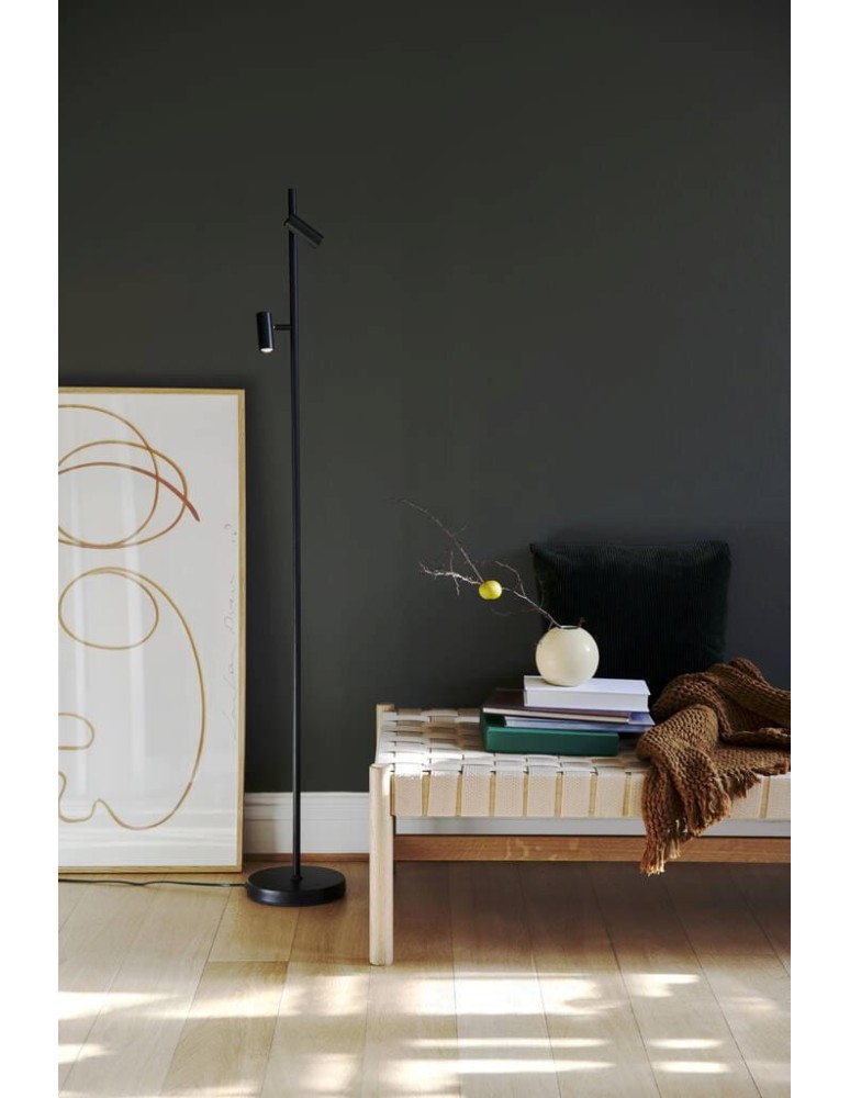 Floor lamps for reading - NORDLUX OMARI LED Metal Floor Lamp Black 2112254003 - product kolory-swiatla.pl 5