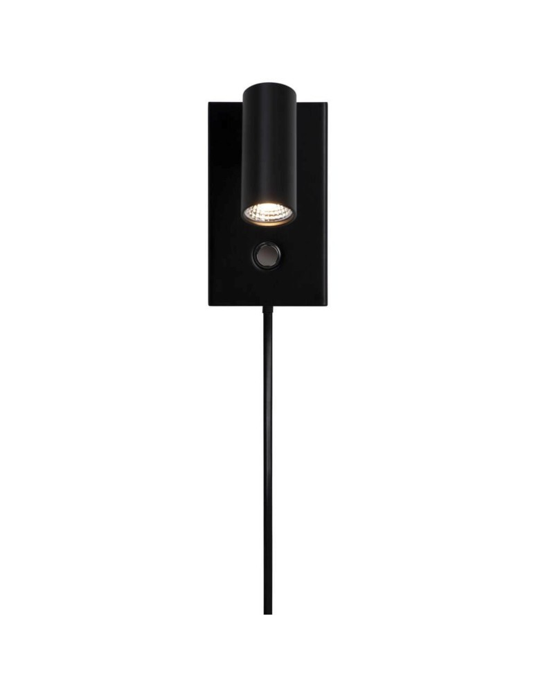 Wall lamps for bedrooms - NORDLUX OMARI Wall lamp LED metal wall lamp Black 2112231003 - product kolory-swiatla.pl 3