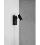 Wall lamps for bedrooms - NORDLUX OMARI Wall lamp LED metal wall lamp Black 2112231003 - product 4