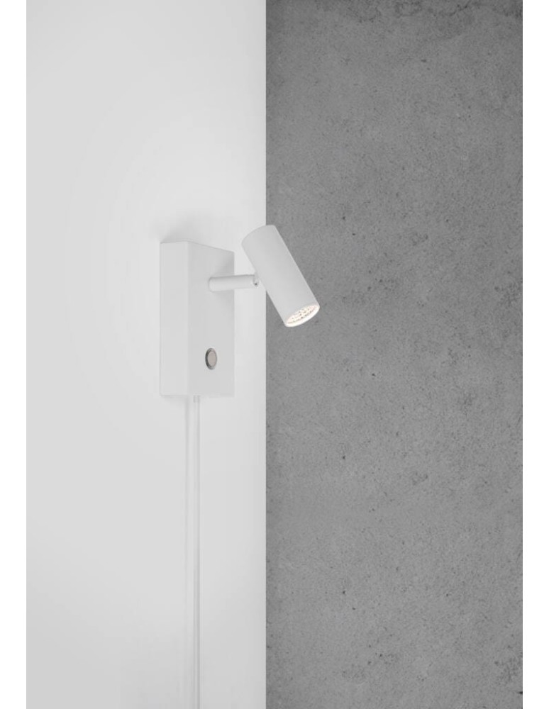Wall lamps for bedrooms - NORDLUX OMARI Wall lamp LED metal wall lamp White 2112231001 - product kolory-swiatla.pl 4