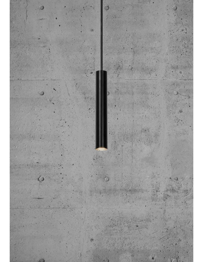 Pendant tube lamps - NORDLUX OMARI LED Metal Pendant Lamp Black 2112213003 - product kolory-swiatla.pl 3