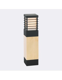 Norlys Halmstad 49cm 1xE27 IP65 Standing treated wood Black 1403B