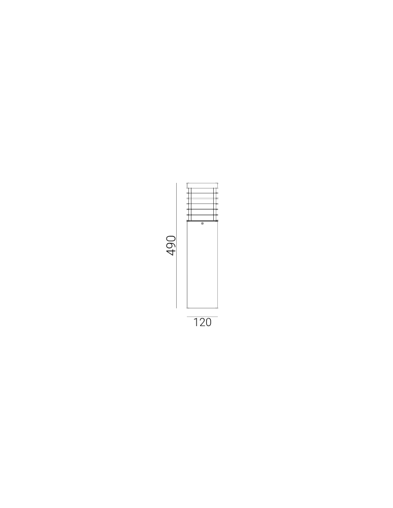 Standing garden lamps - Norlys Halmstad 49cm 1xE27 IP65 Standing treated wood Black 1403B - product kolory-swiatla.pl 2