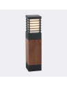 Norlys Halmstad 49cm 1xE27 IP65 Standing treated wood Black 1400B