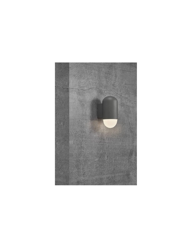 Outdoor wall lamps - NORDLUX HEKA Wall Lamp E27 15W Aluminum Grey 2118211050 - product kolory-swiatla.pl 2