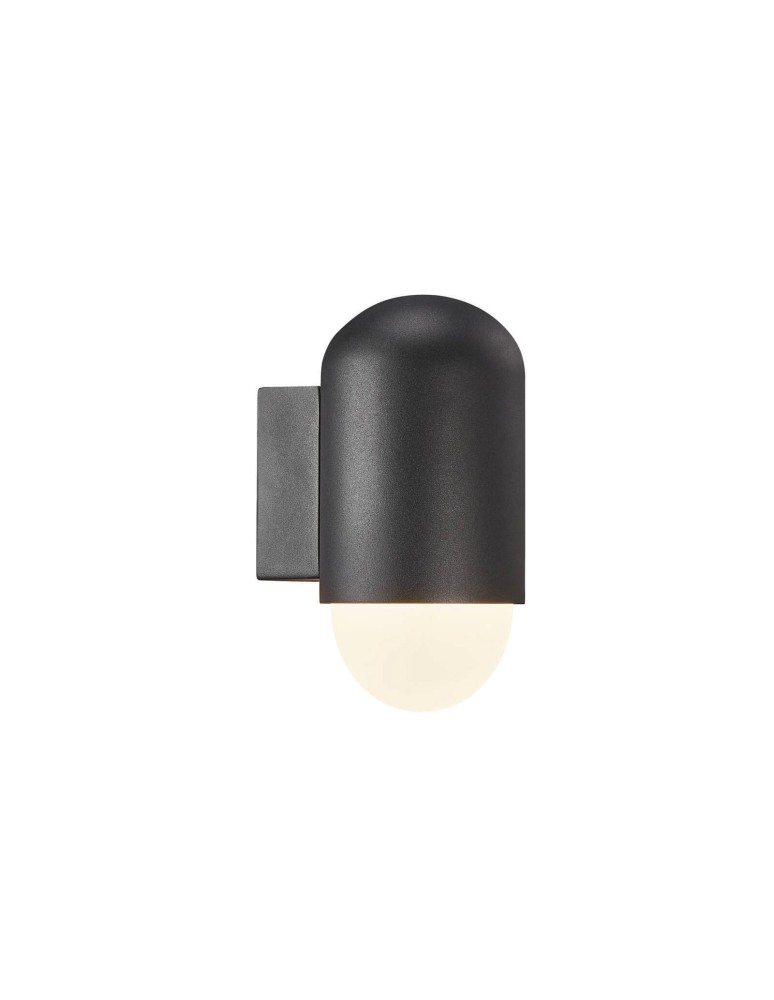 Outdoor wall lamps - NORDLUX HEKA Wall Lamp E27 15W Aluminum Black 2118211003 - product kolory-swiatla.pl 1