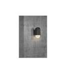 NORDLUX HEKA Lampa Ścienna E27 15W Aluminium Czarny 2118211003