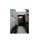 NORDLUX HEKA Lampa Ścienna E27 15W Aluminium Czarny 2118211003