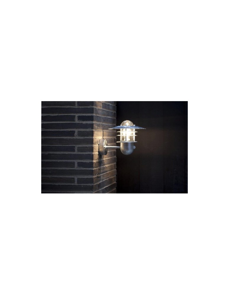 Outdoor lights with motion sensor - NORDLUX AGGER Sensor Wall Lamp E27 60W Silver 74501031 - product kolory-swiatla.pl 2