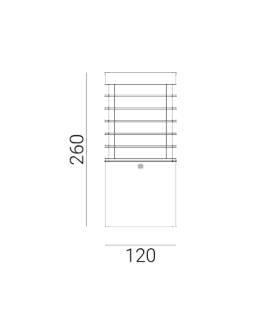 Norlys Halmstad 26cm LED Stojąca 10W 295lm 3000K IP65 Czarny 211B - produkt 2