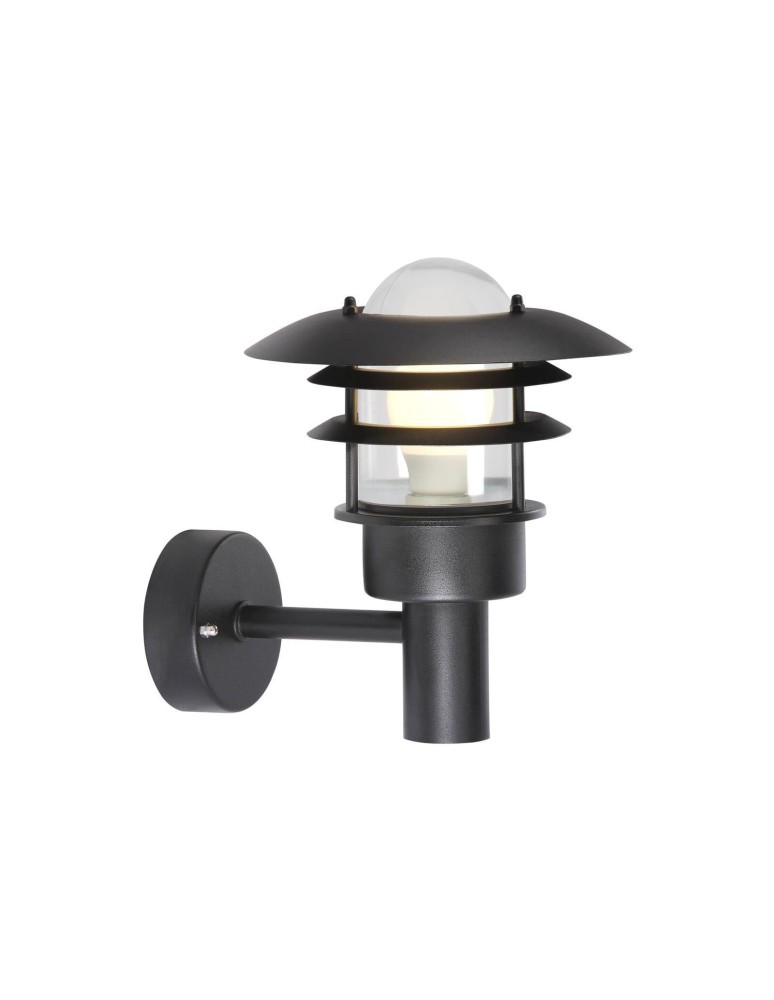 Outdoor wall lamps - NORDLUX LONSTRUP Wall Lamp E27 60W Black 71431003 - product kolory-swiatla.pl 1