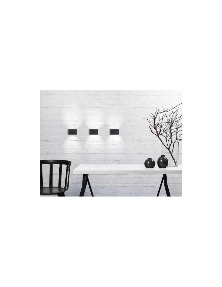 Outdoor wall lamps - NORDLUX NENE LED Metal Wall Lamp Black 872723 - product kolory-swiatla.pl 2