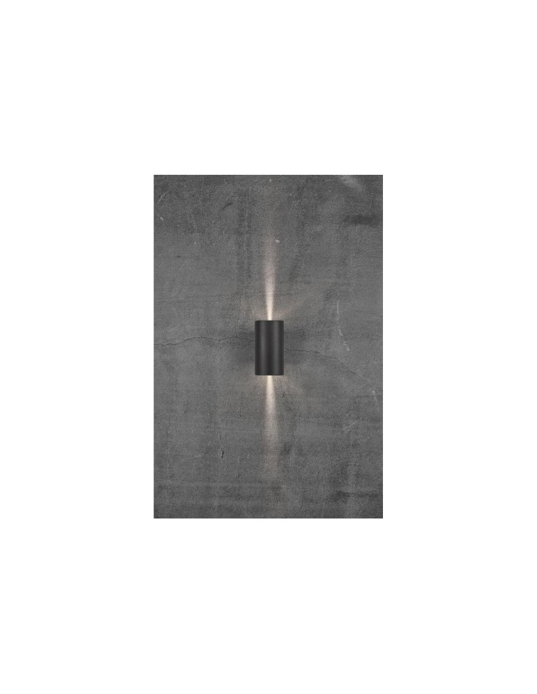 Outdoor wall lamps - NORDLUX ASBOL LED Aluminum Wall Lamp Black 84971003 - product kolory-swiatla.pl 3