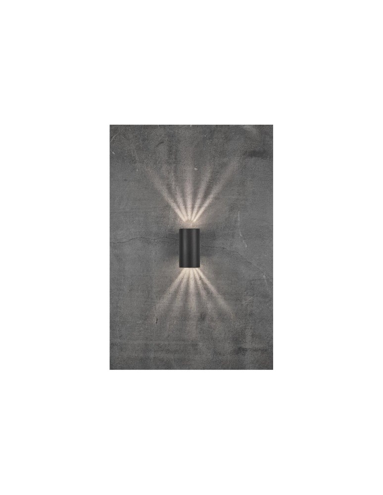 Outdoor wall lamps - NORDLUX ASBOL LED Aluminum Wall Lamp Black 84971003 - product kolory-swiatla.pl 4