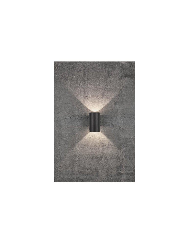 Outdoor wall lamps - NORDLUX ASBOL LED Aluminum Wall Lamp Black 84971003 - product kolory-swiatla.pl 5