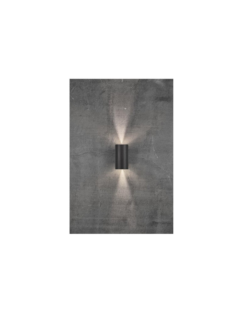 Outdoor wall lamps - NORDLUX ASBOL LED Aluminum Wall Lamp Black 84971003 - product kolory-swiatla.pl 6