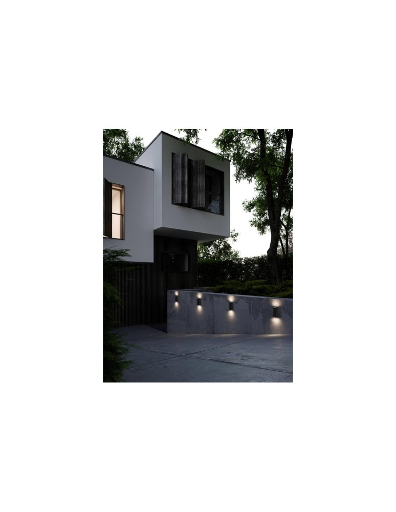 Outdoor wall lamps - NORDLUX ASBOL LED Aluminum Wall Lamp Black 84971003 - product kolory-swiatla.pl 8