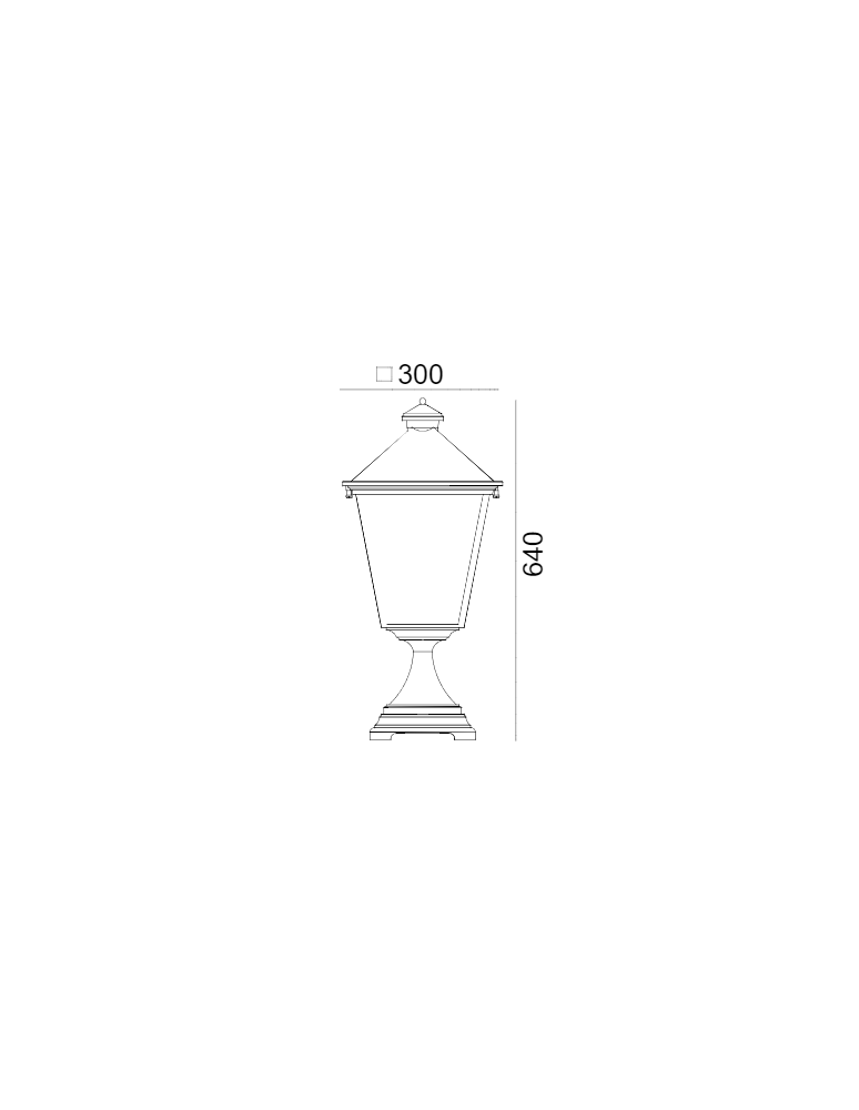 Standing garden lamps - Norlys London BIG 64cm 1xE27 Standing IP65 Black 494B - product kolory-swiatla.pl 2