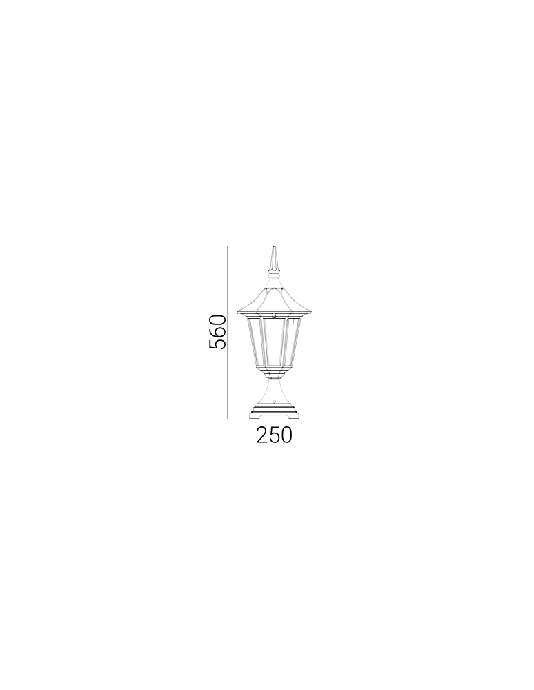 Standing garden lamps - Norlys Modena 56cm 1xE27 Standing IP65 Black 300B - product kolory-swiatla.pl 2