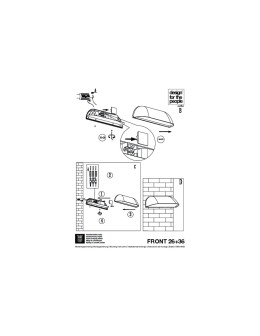 NORDLUX FRONT LED Metal Wall Lamp Black 84081003 - product 2