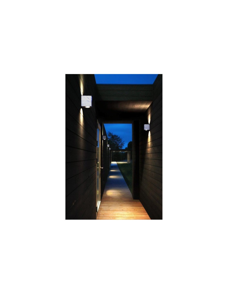 Outdoor wall lamps - NORDLUX CANTO LED Metal Wall Lamp Silver 49711031 - product kolory-swiatla.pl 3