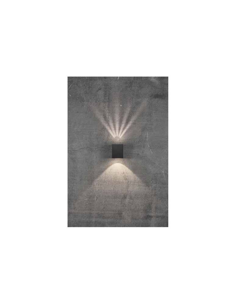 Outdoor wall lamps - NORDLUX CANTO LED Wall Lamp Aluminum Black 49711003 - product kolory-swiatla.pl 6