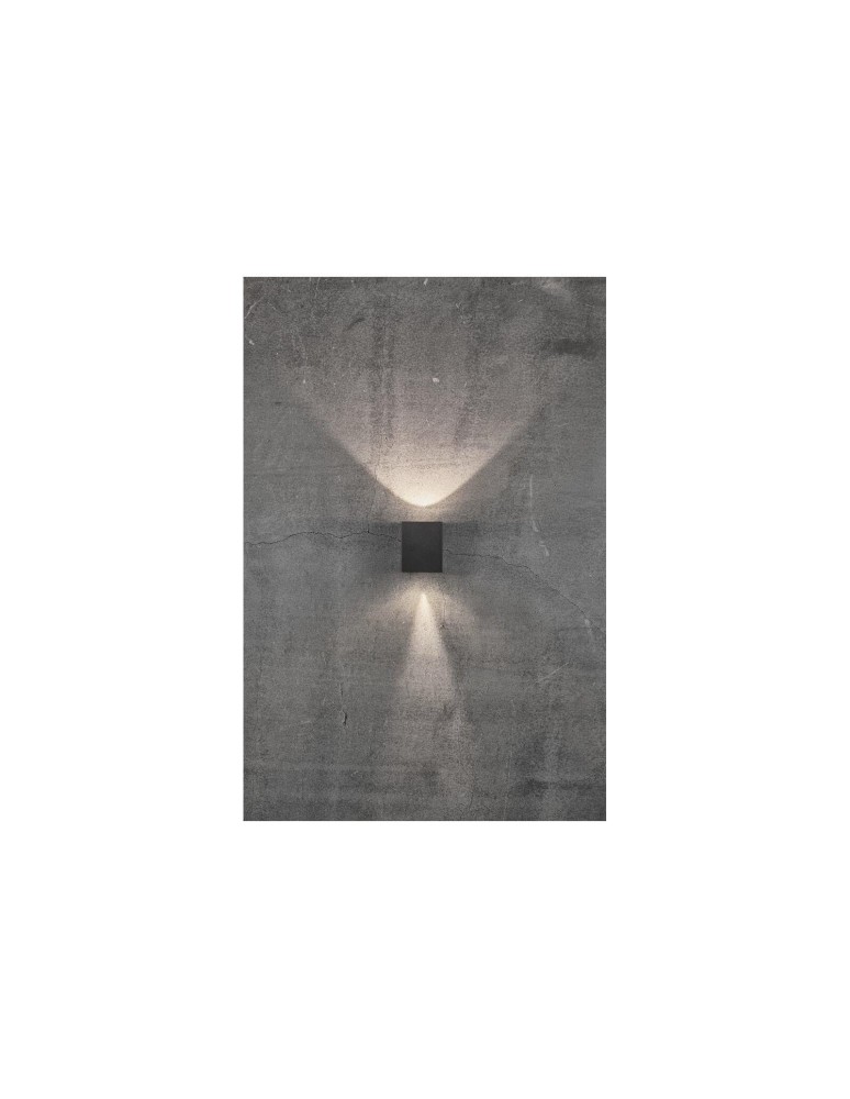 NORDLUX CANTO Lampa Ścienna LED Aluminium Czarny 49711003