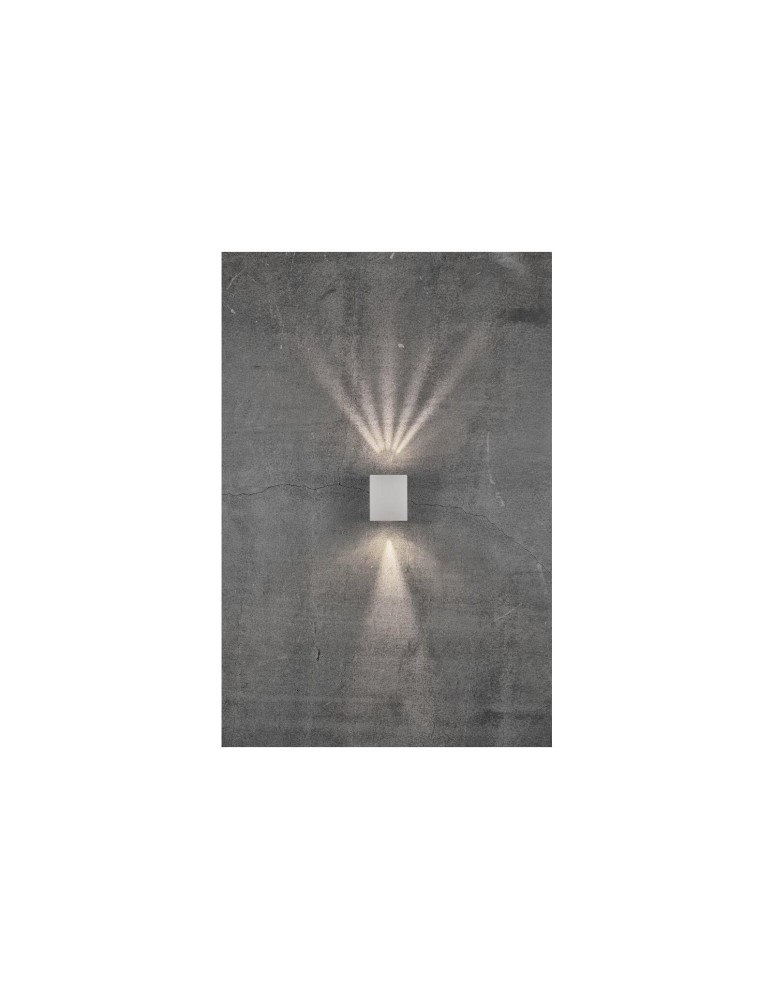 Outdoor wall lamps - NORDLUX CANTO LED Wall Lamp Aluminum White 49711001 - product kolory-swiatla.pl 11