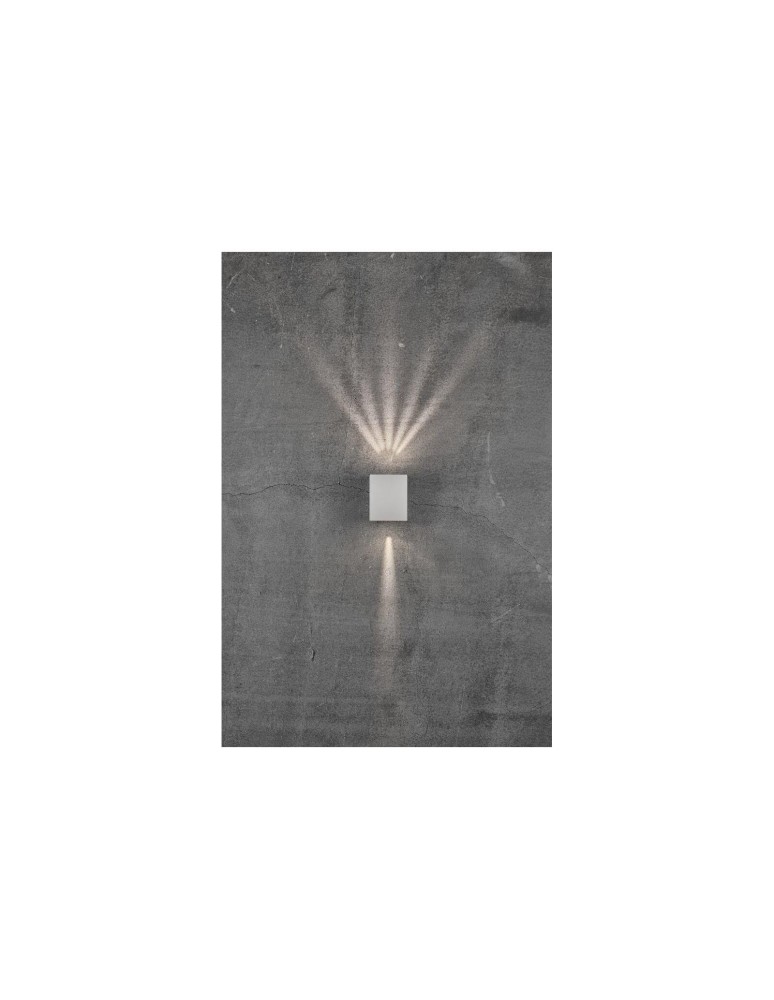 Outdoor wall lamps - NORDLUX CANTO LED Wall Lamp Aluminum White 49711001 - product kolory-swiatla.pl 16