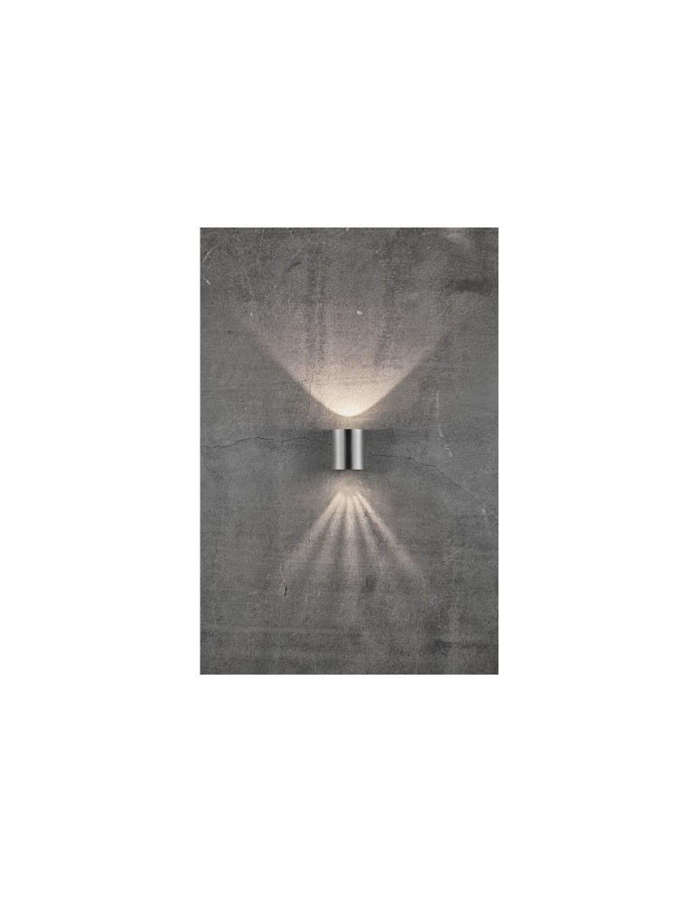 NORDLUX CANTO Lampa Ścienna LED Stal nierdzewna 49701034