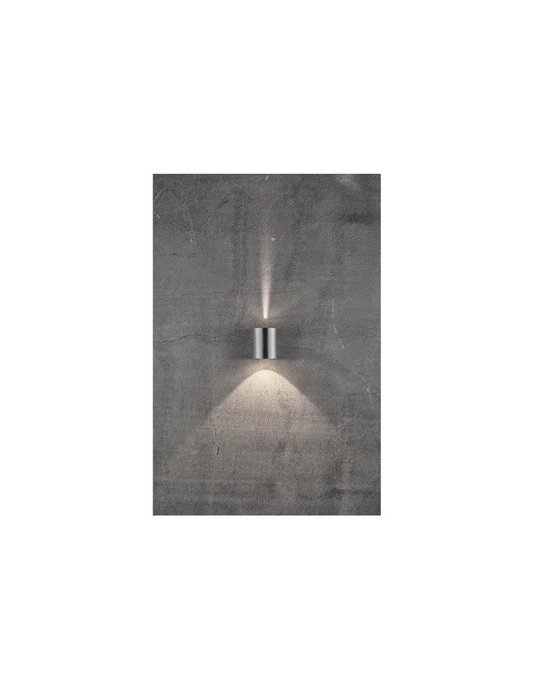 NORDLUX CANTO Lampa Ścienna LED Stal nierdzewna 49701034
