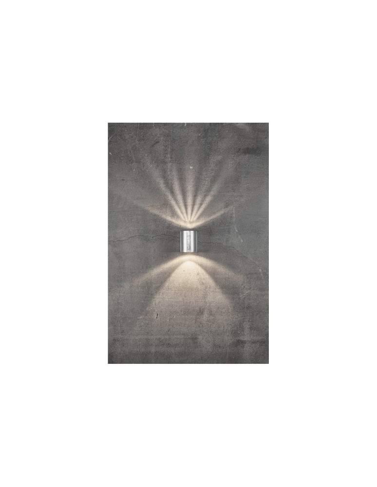 Outdoor wall lamps - NORDLUX CANTO LED Metal Wall Lamp Silver 49701031 - product kolory-swiatla.pl 6