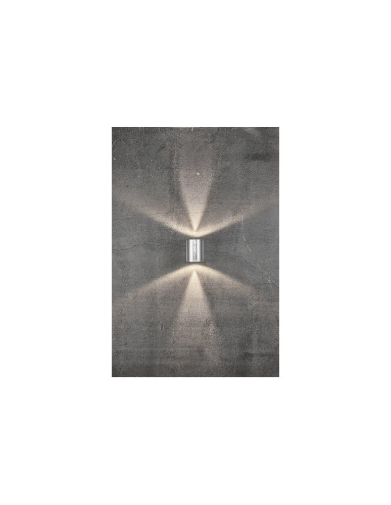 NORDLUX CANTO Lampa Ścienna LED Metal Srebrny 49701031