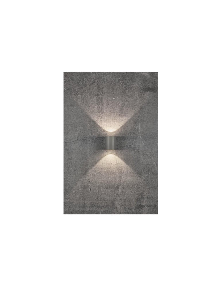 NORDLUX CANTO Lampa Ścienna LED Aluminium Szary 49701010