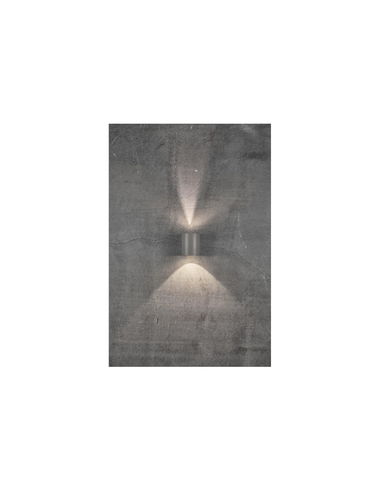 NORDLUX CANTO Lampa Ścienna LED Aluminium Szary 49701010