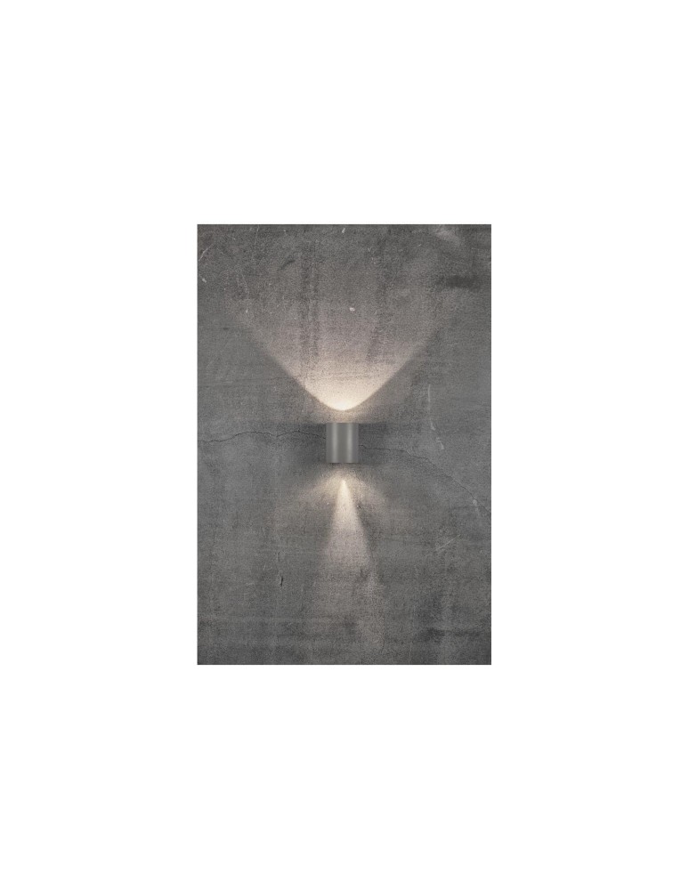 NORDLUX CANTO Lampa Ścienna LED Aluminium Szary 49701010