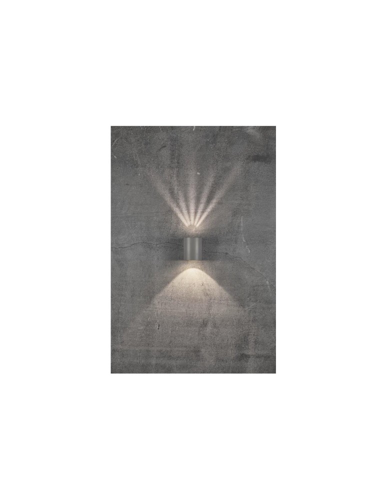 NORDLUX CANTO Lampa Ścienna LED Aluminium Szary 49701010