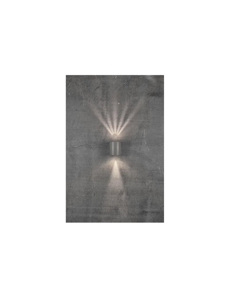NORDLUX CANTO Lampa Ścienna LED Aluminium Szary 49701010