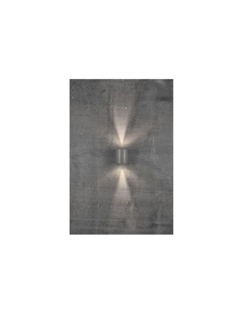 NORDLUX CANTO Lampa Ścienna LED Aluminium Szary 49701010