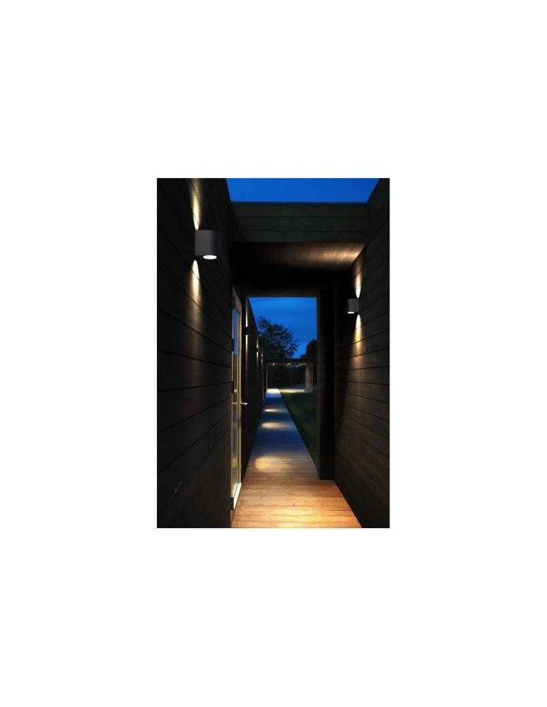 Outdoor wall lamps - NORDLUX CANTO LED Wall Lamp Aluminum Black 49701003 - product kolory-swiatla.pl 3