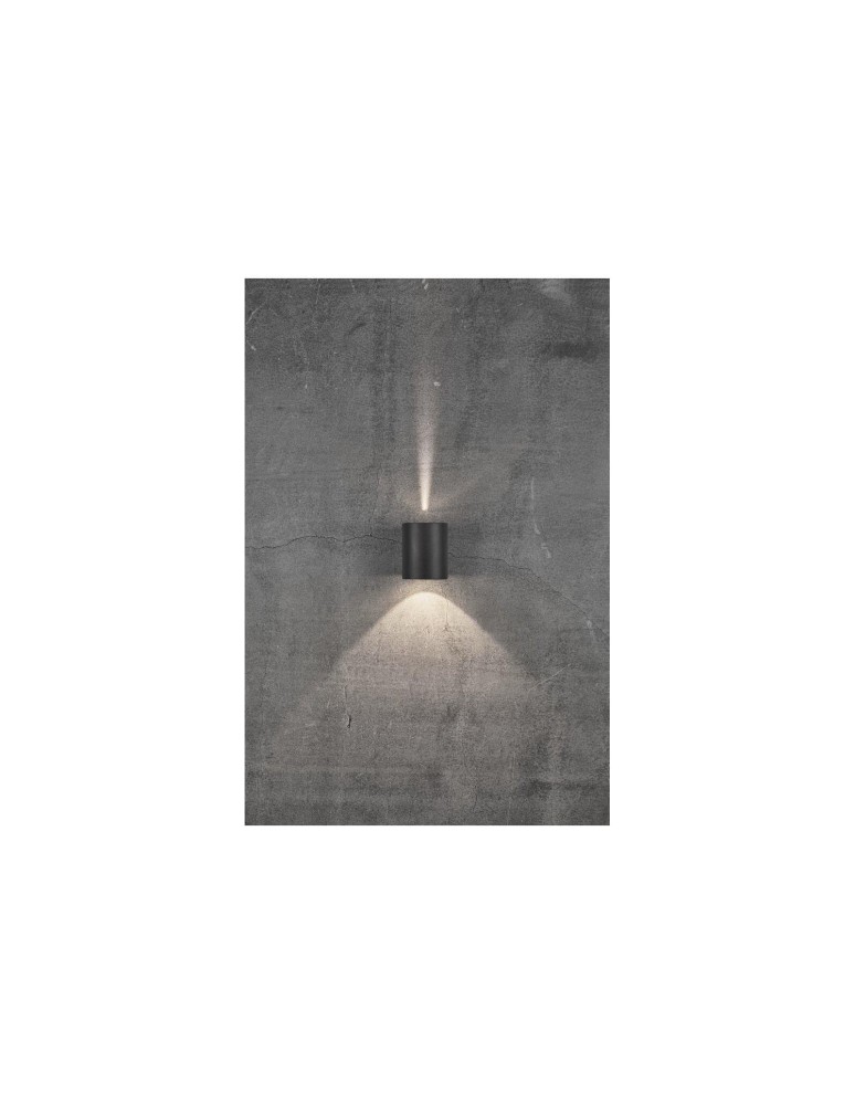 Outdoor wall lamps - NORDLUX CANTO LED Wall Lamp Aluminum Black 49701003 - product kolory-swiatla.pl 9